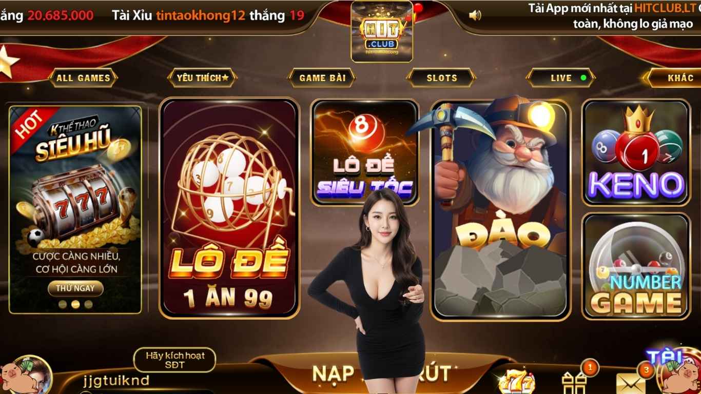 Các thể loại xổ số Hitclub thịnh hành