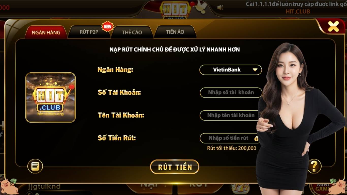 Hướng dẫn rút tiền Hitclub thành công 100%